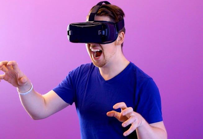 image of using vr headset